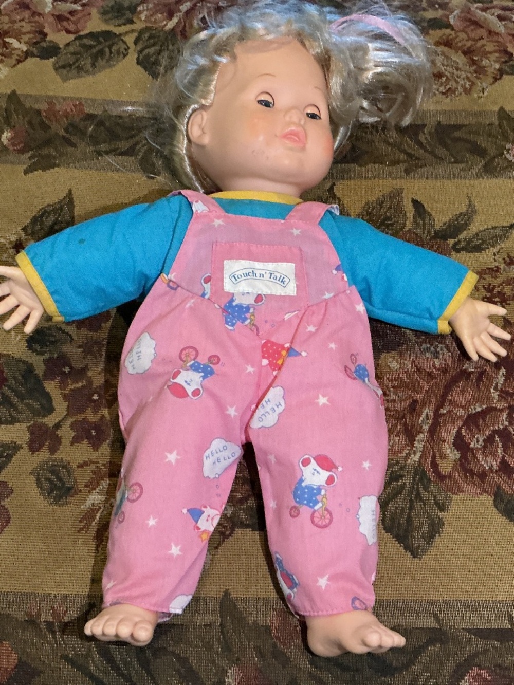 Vintage U.D. Co. TOUCH N' TALK SLEEPING DOLL Blonde hair